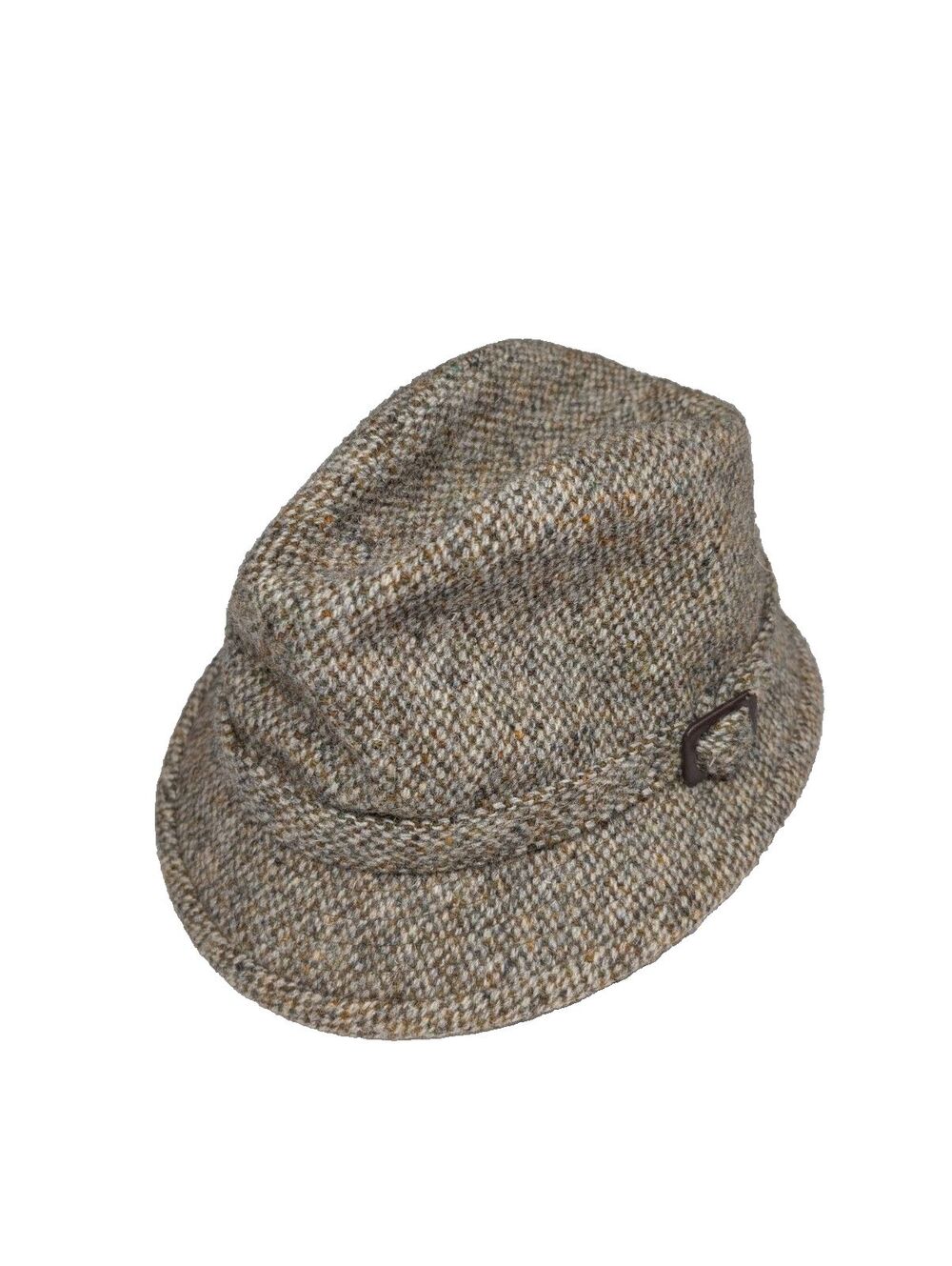 Vintage Dunn & Co. Made in Britain Wool Tweed Fedora Hat Mens Fair Condition